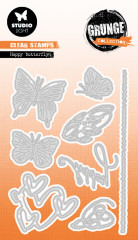 Studio Light Cutting Die - Grunge Collection Nr. 502 - Happy Butterfly