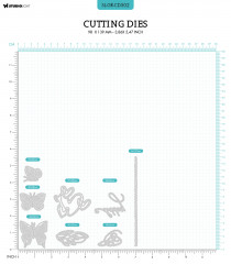 Studio Light Cutting Die - Grunge Collection Nr. 502 - Happy Butterfly
