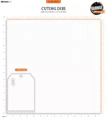 Studio Light - Cutting Dies - Grunge Collection Nr. 831 - A6 Label Shape