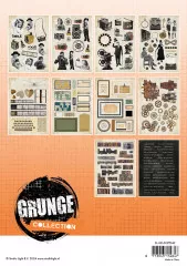 Studio Light - Die-Cut Paper Pad - Grunge Elements