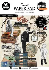 Studio Light - Die-Cut Paper Pad - Paper Elements Grunge Studio Light - Die-Cut Paper Pad - Paper Elements Grunge