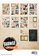Studio Light - Die-Cut Paper Pad - Grunge Elements
