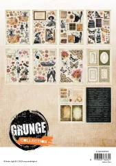 Studio Light - Die-Cut Paper Pad - Grunge Elements