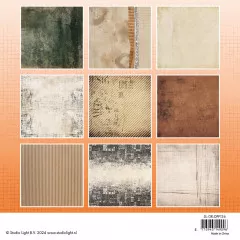 Studio Light 8x8 Paper Pad - Grunge Collection Nr. 136 - Vintage Papers