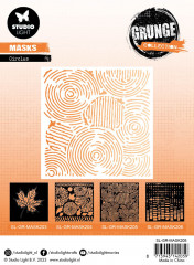 Studio Light Mask Stencil - Grunge Collection Nr. 205 - Circles