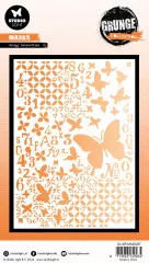 Studio Light - Masks / Stencils - Grunge Collection Nr. 257 - Grunge Butterflies