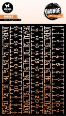 Studio Light - Masks / Stencils - Grunge Collection Nr. 335 - Rulers Background Studio Light - Masks / Stencils - Grunge Collection Nr. 335 - Rulers Background