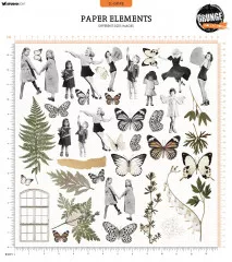 Studio Light - Paper Elements - Grunge Collection Nr. 09 - People & Botanics