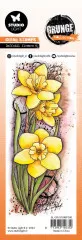 Studio Light Clear Stamps - Grunge Collection Nr. 396 - Daffodil Flowers