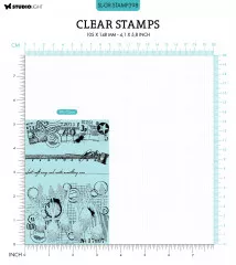 Studio Light Clear Stamps - Grunge Collection Nr. 398 - Spring Crafts