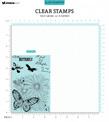 Studio Light Clear Stamps - Grunge Collection Nr. 399 - Butterflies