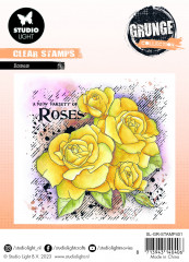 Studio Light Clear Stamps - Grunge Collection Nr. 401 - Roses Grunge