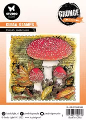 Studio Light Clear Stamps - Grunge Collection Nr. 453 - Forest Mushrooms