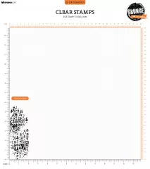 Studio Light Clear Stamps - Grunge Collection Nr. 601 - Letters & Numbers