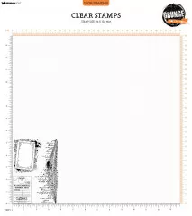 Studio Light Clear Stamps - Grunge Collection Nr. 608 - Vintage Labels