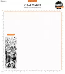 Studio Light Clear Stamps - Grunge Collection Nr. 677 - Fox In Forest