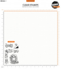 Studio Light Clear Stamps - Grunge Collection Nr. 682 - Snowy Winter Times