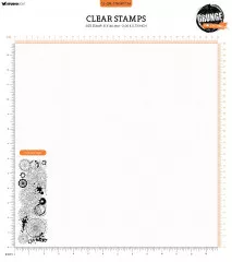 Studio Light Clear Stamps - Grunge Collection Nr. 734 - Gear Background