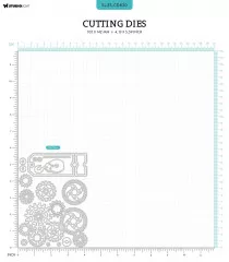 Studio Light Cutting Dies - Gearheads Workshop Nr. 830 - Gears & Ticket