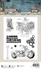 Studio Light Clear Stamps - Gearheads Workshop Nr. 673 - Gears & Bikes