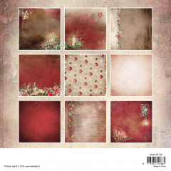 Studio Light 8x8 Paper Pad - Magical Christmas - Background Patterns 2