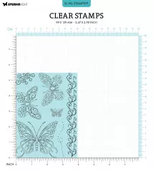 Studio Light Clear Stamps - Nature Lover Nr. 591 - Butterfly Swirls