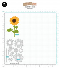 Studio Light Cutting Dies - Sunflower Kisses Nr. 527 - Layered Sunflower