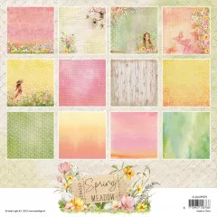 Studio Light 8x8 Paper Pad - Spring Meadow - Backgrounds