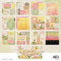 Studio Light - 8x8 Mixed Paper Pad - Essentials Nr. 269 - Spring Meadow