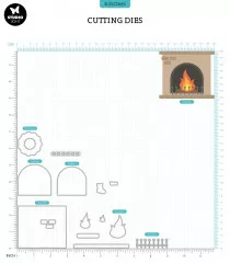 Studio Light Cutting Dies - Sweet Stories Nr. 683 - Fireplace