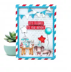 Studio Light Cutting Dies - Sweet Stories Nr. 820 - Party Cardshape