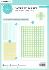 Studio Light Mask Stencil - Sweet Stories - Stripes