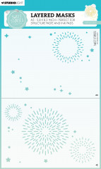 Studio Light - Masks / Stencils - Sweet Stories Nr. 267 - Fireworks