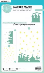 Studio Light - Masks / Stencils - Sweet Stories Nr. 268 - Park Silhouette