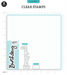 Clear Stamps and Cutting Die - Sweet Stories Nr. 80 - Happy Birthday