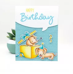 Clear Stamps and Cutting Die - Sweet Stories Nr. 80 - Happy Birthday