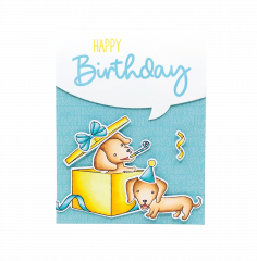 Clear Stamps and Cutting Die - Sweet Stories Nr. 80 - Happy Birthday