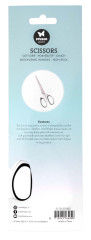 Studio Light - Scissors Soft Grip / Pointed Tip / Non Stick 6 Inch - White