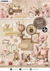Studio Light - Die-Cut Paper Pad - Teddy's Tea Time