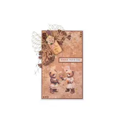 Studio Light - 8x8 Designer Paper Pad - Teddy's Tea Time