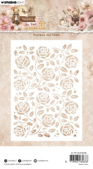 Studio Light - Masks / Stencils - Teddy's Tea Time - Floral Pattern