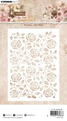 Studio Light - Masks / Stencils - Teddy's Tea Time - Floral Pattern