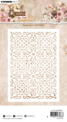 Studio Light - Masks / Stencils - Teddy's Tea Time - Baroque Pattern