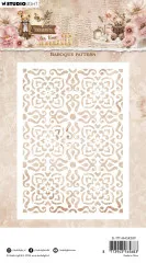 Studio Light - Masks / Stencils - Teddy's Tea Time - Baroque Pattern