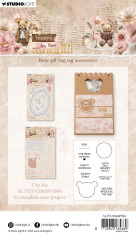 Studio Light - Clear Stamps - Teddy's Tea Time - Bear Gift Bag Tag Accesories