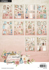 Studio Light Die-Cut Paper Pad - Vintage Diaries Nr. 175 - Vintage Elements