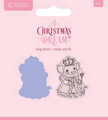 Clear Stamp & Cutting Die - A Christmas Dream - King Mouse