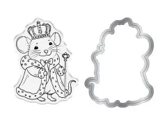 Clear Stamp & Cutting Die - A Christmas Dream - King Mouse