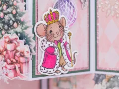 Clear Stamp & Cutting Die - A Christmas Dream - King Mouse