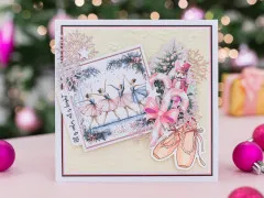 Clear Stamp & Cutting Die - A Christmas Dream - Elegant Slippers